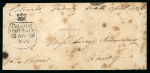 Stamp of Ceylon 1836 Crowned Colombo Post Office Free: Cover front