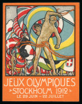 Stamp of Olympics » 1912 Stockholm » Vignettes 1912 Stockholm group of official poster vignettes with various languages including Japanese overprint on English version
