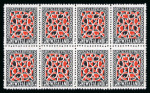 Stamp of New Zealand 1941 Small 9d scarlet and black, mint nh block of eight,