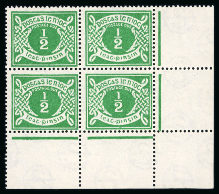 Stamp of Ireland » Postage Dues 1925 1/2d emerald green, mint nh bottom right corner