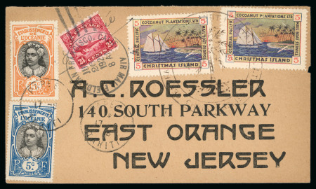 Stamp of Colonies françaises » Polynésie 1925 Lettre de Papee pour New Jersey, affr. 5c and
