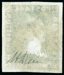 Stamp of Mauritius » 1859 Sherwin Issue (SG 40) 1859 Sherwin 2d. blue on bluish paper, position 6, a superb used example
