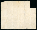 Stamp of France » Emission Cérès 1871-72 1871, Cérès Y&T n°52, 4c gris, bloc de 19 timbres neufs
