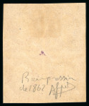 Stamp of France » Empire 1853-1862 1853, Napoléon Y&T n°18d, 1f carmin, réimpression de