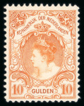 Stamp of Netherlands 1898, Whilelmina 10 Gulden Michel n° 66A mint n.h.