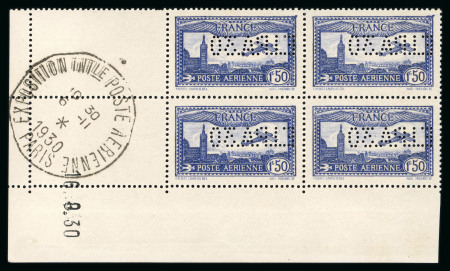 Stamp of France » Poste Aérienne 1930, Poste Aérienne Y&T n°6c, 1f50 outremer perforé