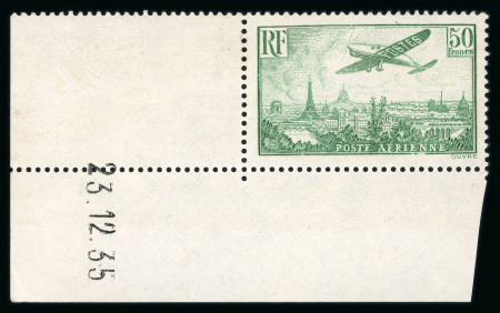 Stamp of France » Poste Aérienne 1936, Poste Aérienne Y&T n°14, 50f vert, neuf ** MNH,