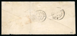 Stamp of France » Lettres Classiques 1853, Lettre à 50c avec Cérès Y&T n°5 + Présidence n°9