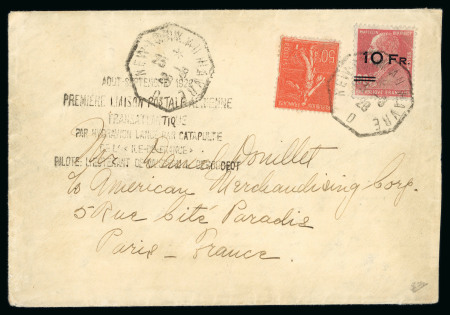 Stamp of France » Poste Aérienne 1928, Poste Aérienne Y&T n°3 Berthelot surchargé 10f