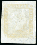 Stamp of Mauritius » 1848-59 Post Paid Issue » Worn Impressions (SG 16-22) 1d. Orange Red on Bluish Paper, worn Impression, position