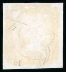 Stamp of Mauritius » 1848-59 Post Paid Issue » Intermediate Impressions (SG 10-15) 1848-59 Intermediate impression 1d bright vermilion, pos.10, used with "12" numeral of Grand Savanne