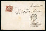 Stamp of France » Lettres Classiques 1853, Cérès Y&T n°6 1f seul sur lettre de St Brieuc