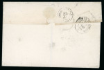 Stamp of France » Lettres Classiques 1850, lettre Y&T n°3 oblitéré grille cad "Assemblée Nationale / Postes"