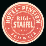 Stamp of Switzerland / Schweiz » Hotelpost Rigi-Staffel 1879, Hotelpost-Marke in rot