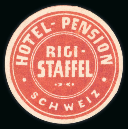 Stamp of Switzerland / Schweiz » Hotelpost Rigi-Staffel 1879, Hotelpost-Marke in rot