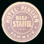 Stamp of Switzerland / Schweiz » Hotelpost Rigi-Staffel 1879, Hotelpost-Marke in hell lila
