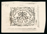 Stamp of Italian States » Papal States 1852 50 baj, Sperati reproduction elements for the finished reproduction