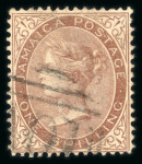 Stamp of Jamaica 1860-99 accumulation in box with a comprehensive collection in printed album