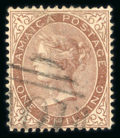 Stamp of Jamaica 1860-99 accumulation in box with a comprehensive collection in printed album