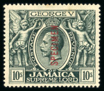 Stamp of Jamaica 1860-99 accumulation in box with a comprehensive collection in printed album