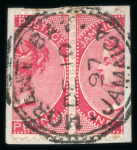 Stamp of Jamaica 1860-99 accumulation in box with a comprehensive collection in printed album