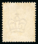 Stamp of Great Britain » 1855-1900 Surface Printed » 1880-83 Large Coloured Corner Letters, Wmk Imperial Crown 1880-83 wmk Crown 1/- orange-brown Pl.14 unused, regummed