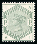 Stamp of Great Britain » 1855-1900 Surface Printed » 1883-84 Lilac & Green Issue 1883-84 Lilac and Green set of ten values to 1s mint, most are n.h.