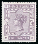 Stamp of Great Britain » 1855-1900 Surface Printed » 1883-84 & 1888 High Values 1883-84 2s6d lilac mint, fine and fresh, lightly mounted