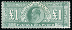 Stamp of Great Britain » Collections 1902-34 mint collection on pages, a useful range of material incl. £1 green Seahorse
