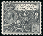Stamp of Great Britain » Collections 1902-34 mint collection on pages, a useful range of material incl. £1 green Seahorse
