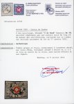 Stamp of Switzerland / Schweiz » "Waadt", "Neuenburg", "Winterthur" 1850, Waadt 5,  leicht entwertet mit seltener schwarzer Genfer Rosette