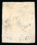 Stamp of Switzerland / Schweiz » Kantonalmarken » Zürich Zürich 6, Type 1, mit Abart « ohne Hintergrundlinien »,  entwertet mit roter Zürcher Rosette (AW1)