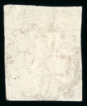 Stamp of Switzerland / Schweiz » Kantonalmarken » Zürich Zürich 6, Type 5, mit waagerechten Unterdrucklinien, leicht und zentrisch entwertet mit roter Zürcher Rosette