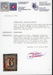 Stamp of Switzerland / Schweiz » Kantonalmarken » Zürich Zürich 6, Type 5, mit waagerechten Unterdrucklinien, leicht und zentrisch entwertet mit roter Zürcher Rosette