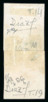Stamp of Uruguay 1856 Diligencia 80c green in unused rejoined vertical pair