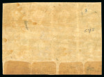 Stamp of United States » Confederate States » General Issues 1863 Washington 20c green in lower marginal mint block of 8 with large margins and printer's inscription