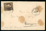 Stamp of Egypt » Greek Post Office 30 Lepta Large Hermes Head on small 1879 (May 24) cover to Greece tied ''ALEXANDRIA / (97)'' cds