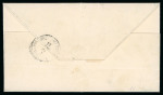 Stamp of Egypt » Postal History 1867 (Jan 12) stampless cover to Cairo with ''POSTE VICE-REAL / EGIZIANE / ALESSANDRIA'' 1867 cds, unpaid and taxed '80''c