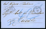 Stamp of Egypt » Italian Post Offices » Alexandria 1865 (Oct 14) stampless entire from the Italian Consul