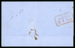 Stamp of Egypt » Italian Post Offices » Alexandria 1865 (Oct 14) stampless entire from the Italian Consul