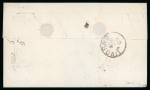 Stamp of Egypt » Italian Post Offices » Alexandria 1877 wrapper to Italy with 30c Estero tied barred numeral ''234''
