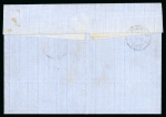 Stamp of Egypt » French Post Offices » Alexandria 1869 (Feb 8) wrapper to Marseille bearing Napoleon 40c tied ''5119'' numeral