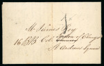 Stamp of Egypt » Postal History 1833 entire carried privately from Egypt to the UK