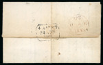 Stamp of Egypt » Postal History 1833 entire carried privately from Egypt to the UK