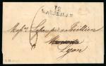 Stamp of Egypt » Private Carriers and Forwarding Agents 1826 entire from Briggs & Co. Forwarding Agents, Alexandria