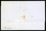 Stamp of Egypt » Austrian Post Offices » Alexandria 1849 stampless entire from Trieste to Alexandria with straight line ''ALEXANDRIEN'' in black