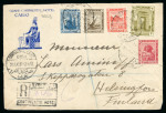 Stamp of Egypt » 1914-1922 Pictorials 1921 (Dec 21) Grand Continental Hotel advertising cover sent to Finland