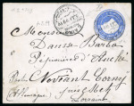 Stamp of Egypt » Postal Stationery 1899 (Feb 4) 1p stationery envelope to Germany cancelled by Shepheard's Hotel cds