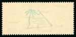 Stamp of Egypt » Commemoratives 1938 King Farouk's Birthday, £1 mint, with ''Guaranteed from the King Farouk Collection'' pyramid cachet in green on reverse