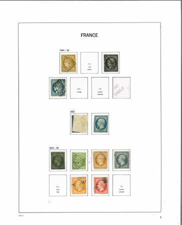 Stamp of France » Collections 1849-1900, collection de classiques neufs et oblitérés, surtout fournie e